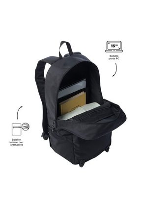 Morral Universitario Rambo 30 Lt Porta PC 15" Negro