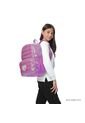Morral Para Niña Glowy Mediano Morado Con Corazones de Totto