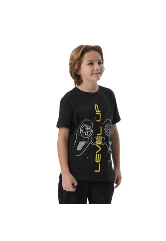 Camiseta Para Niño Proyecty Color Negra Totto