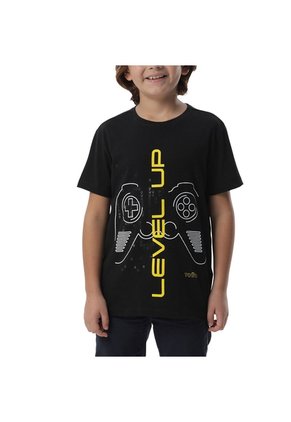 Camiseta Para Niño Proyecty Color Negra