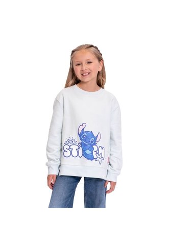 Buzo Para Niña Stitch On The Beach Color Azul Totto