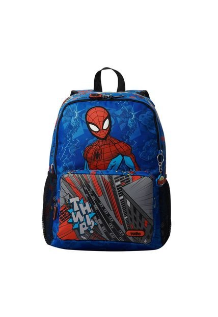 Morral Para Niño Spiderman Pop Grande Azul