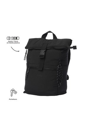 Morral Universitario Escandinavia Porta PC 14" Negro Mujer