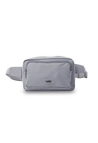 Riñonera Unisex Durantty Mediana Color Gris Totto