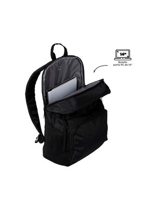 Morral Universitario Porta PC 14" Cloud Negro Unisex