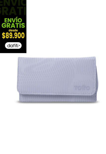 Billetera Para Mujer Texture Var Con RFID Blocker Morada