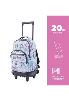 Morral Con Ruedas Para Niña Resma