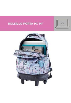 Morral Con Ruedas Para Niña Resma