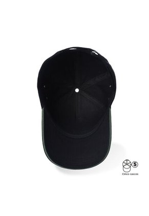 Gorra Beisbolera Totto Plus 2.0 Con Filtro UV Negro