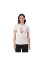 Camiseta Estampada Para Mujer Dusti Manga Corta Blanca de Totto