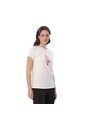 Camiseta Estampada Para Mujer Dusti Manga Corta Blanca de Totto