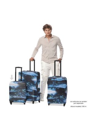 Forro Para Maletas De Viaje Apront Azul Pequeña