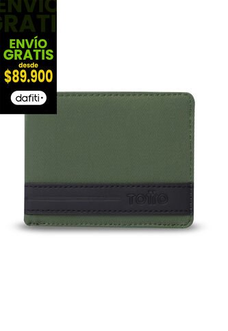 Billetera Para Hombre Vlideri 3.0 Con RFID Blocker Verde Totto