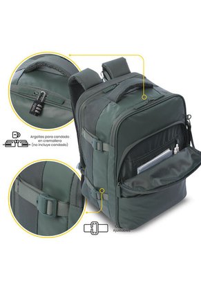 Morral Multifuncional De Viaje Mediano Trip Verde