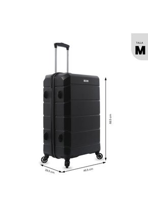 Maleta De Viaje Mediana 360 Rayatta Negra