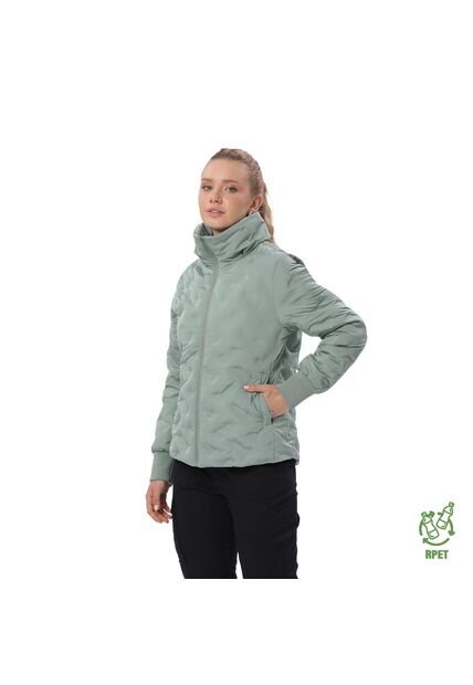 Chaqueta Acolchada Para Mujer Bab Verde