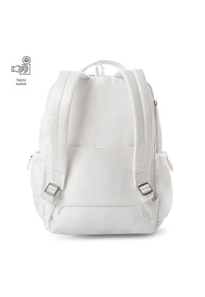 Morral Universitario Estambul Porta PC 14" Blanco Hueso Mujer
