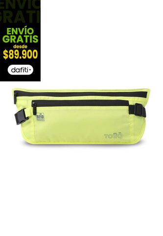 Canguro Invisible De Viaje Security Con RFID Blocker Verde Totto