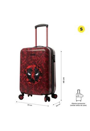 Maleta De Cabina 360 Dead Pool 10 Kilos Roja