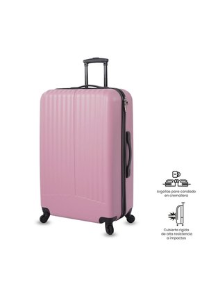 Maleta De Viaje Rocka Bodega 23Kg Rosada Para Mujer Totto