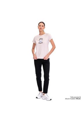 Camiseta Estampada Para Mujer Prime Manga Corta Rosada