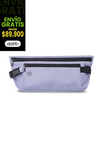 Canguro Invisible De Viaje Security Con RFID Blocker Morado Totto