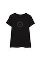 Camiseta Estampada Para Mujer Prime Negra de Totto
