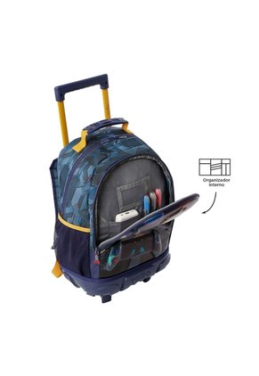 Morral Con Ruedas Niño Sentinel Mediano Gris