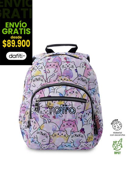 Morral Juvenil Tempera Glitter Pequeño Rosado