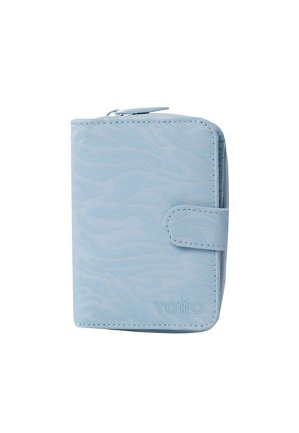 Billetera Texture Twi Con RFID Blocker Azul