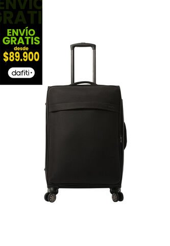 Maleta De 23 Kg 360 Canvas Mediana Negra Totto