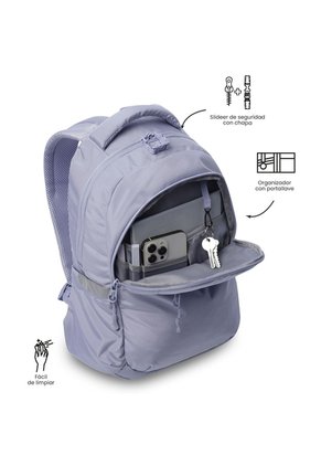 Morral Universitario Porta PC 14" Misisipi Morado Mujer