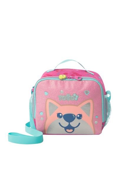 Lonchera Térmica Para Niña Doggy Love Grande Rosada