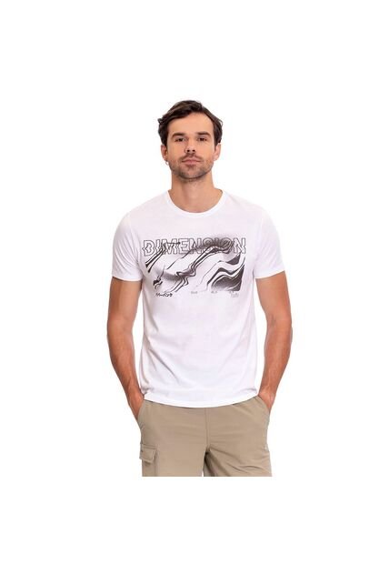 Camiseta Estampada Para Hombre Atena Manga Corta Blanca