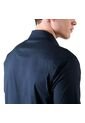 Camisa Para Hombre Manga Corta Garnet Azul de Totto