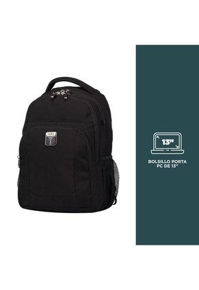 Morral Universitario Porta PC 13" Tamuly Negro Hombre