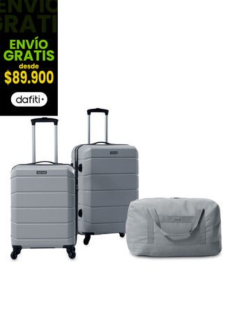 Combo De Viaje Maletas Rayatta Cabina + Mediana + Tula Totto
