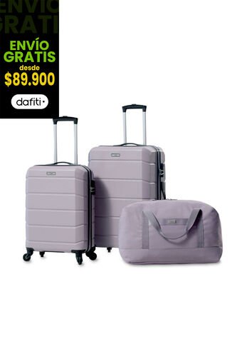 Combo De Viaje Maletas Rayatta Cabina + Mediana + Tula Totto
