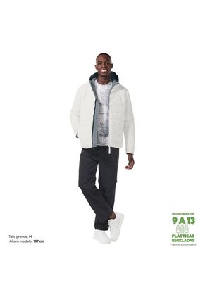 Chaqueta Acolchada Para Hombre Poma Blanca
