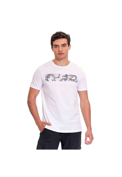 Camiseta Estampada Para Hombre Atena Manga Corta Blanca
