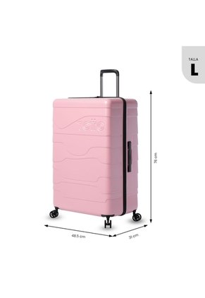 Maleta De Viaje Grande 23 Kilos Gravity Ultraliviana Rosada