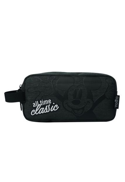Cartuchera Escolar Para Hombre Mickey Melange Gris
