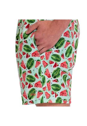 Pantaloneta Estampada Para Hombre Lown Verde