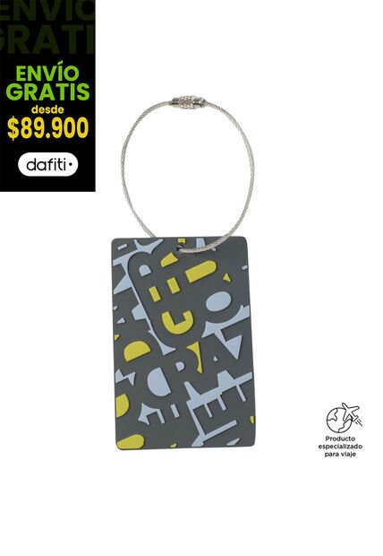 Identificador De Maletas De Viaje Travel Tag Gris