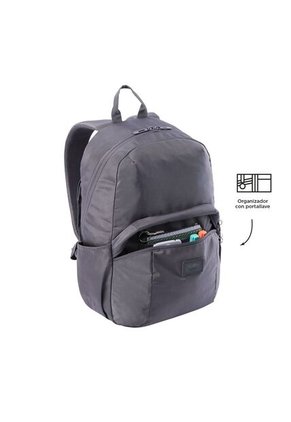 Morral Universitario Porta PC 14" Trik Mediano Gris Unisex
