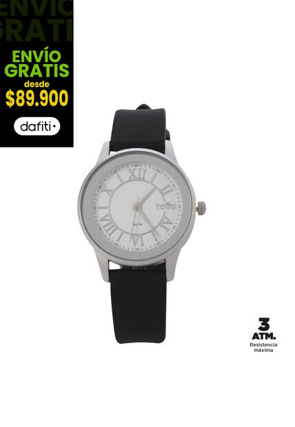 Reloj Análogo Hanna Color Negro