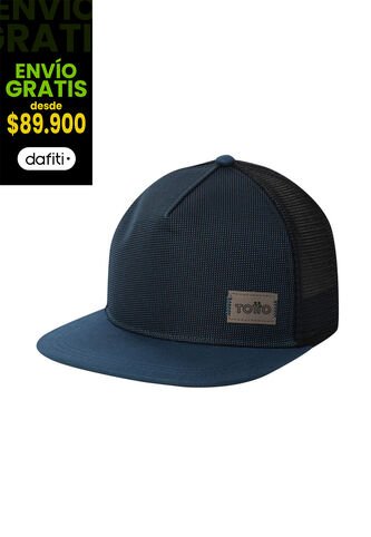 Gorra Plana Canvas Color Azul Totto