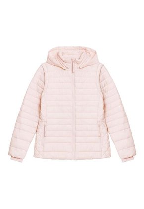 Chaqueta Acolchada Para Mujer Chalina 2 En 1 Rosada