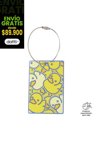 Identificador De Maletas De Viaje Travel Tag Amarillo Totto