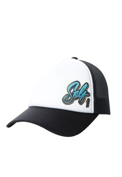 Gorra Camionera Atlasy Color Blanca/Negra